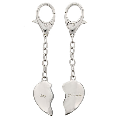 Personalised Two Hearts Keyring - image 5