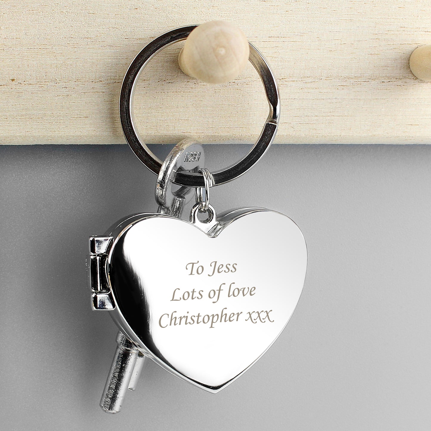 Personalised Heart Photoframe Keyring from Heartfelt Gifts