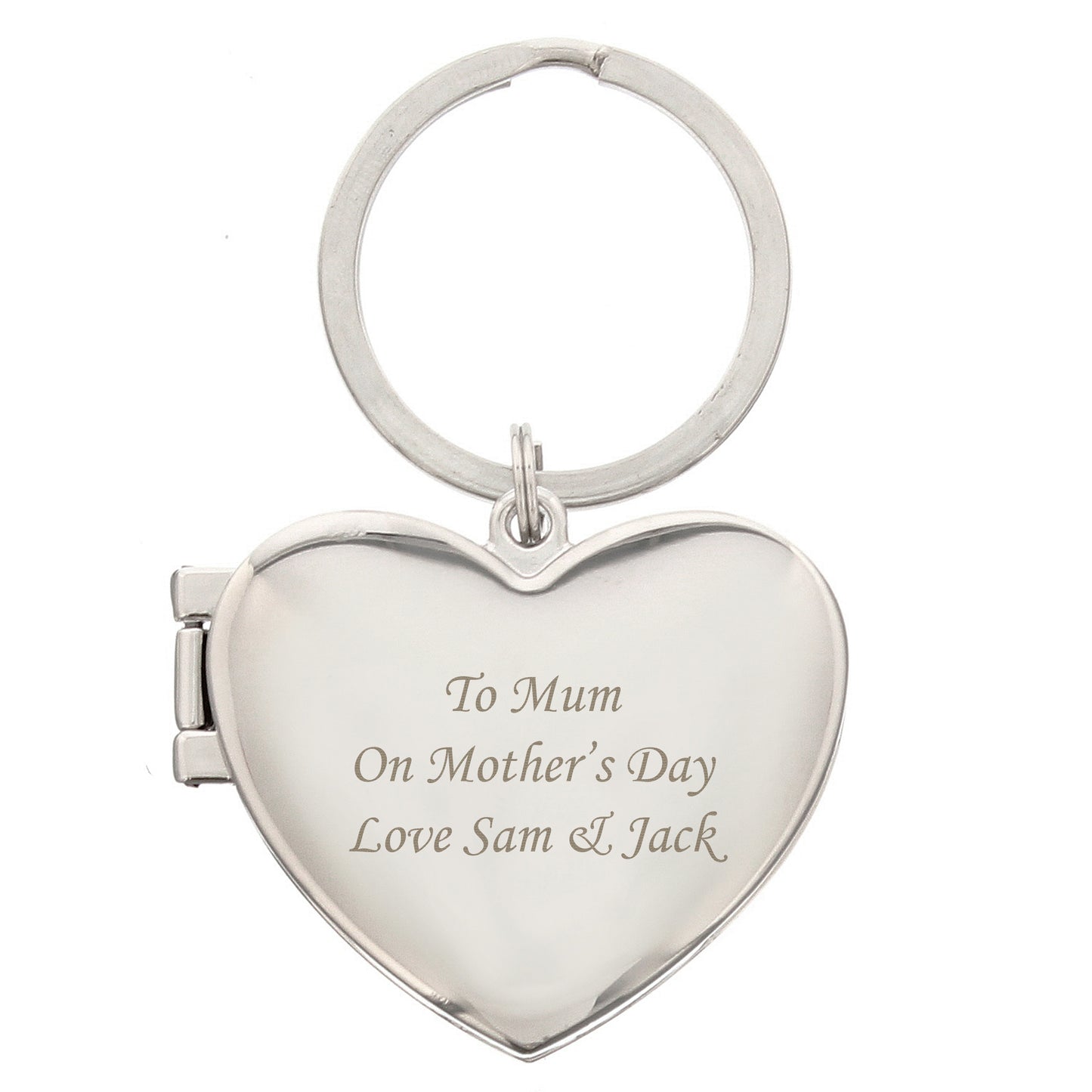 Personalised Heart Photoframe Keyring - image 2