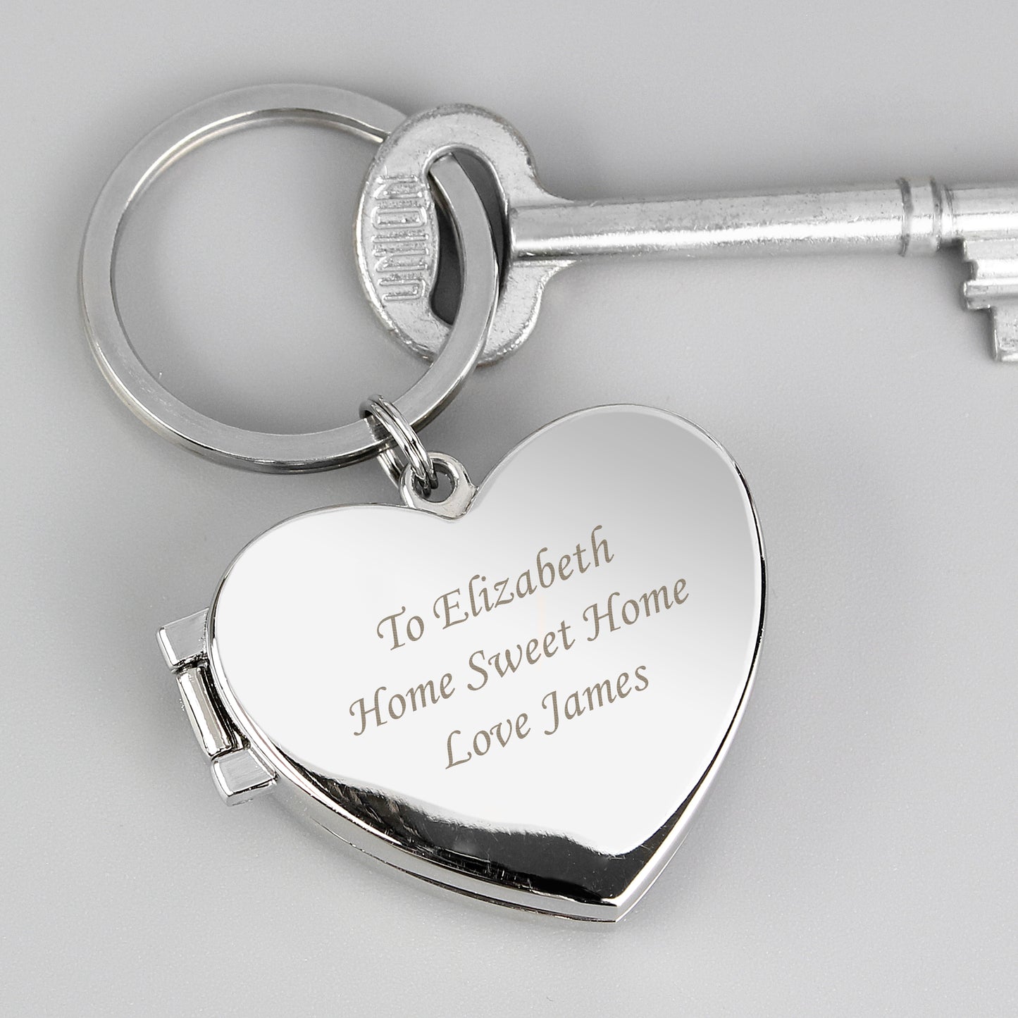 Personalised Heart Photoframe Keyring - image 3