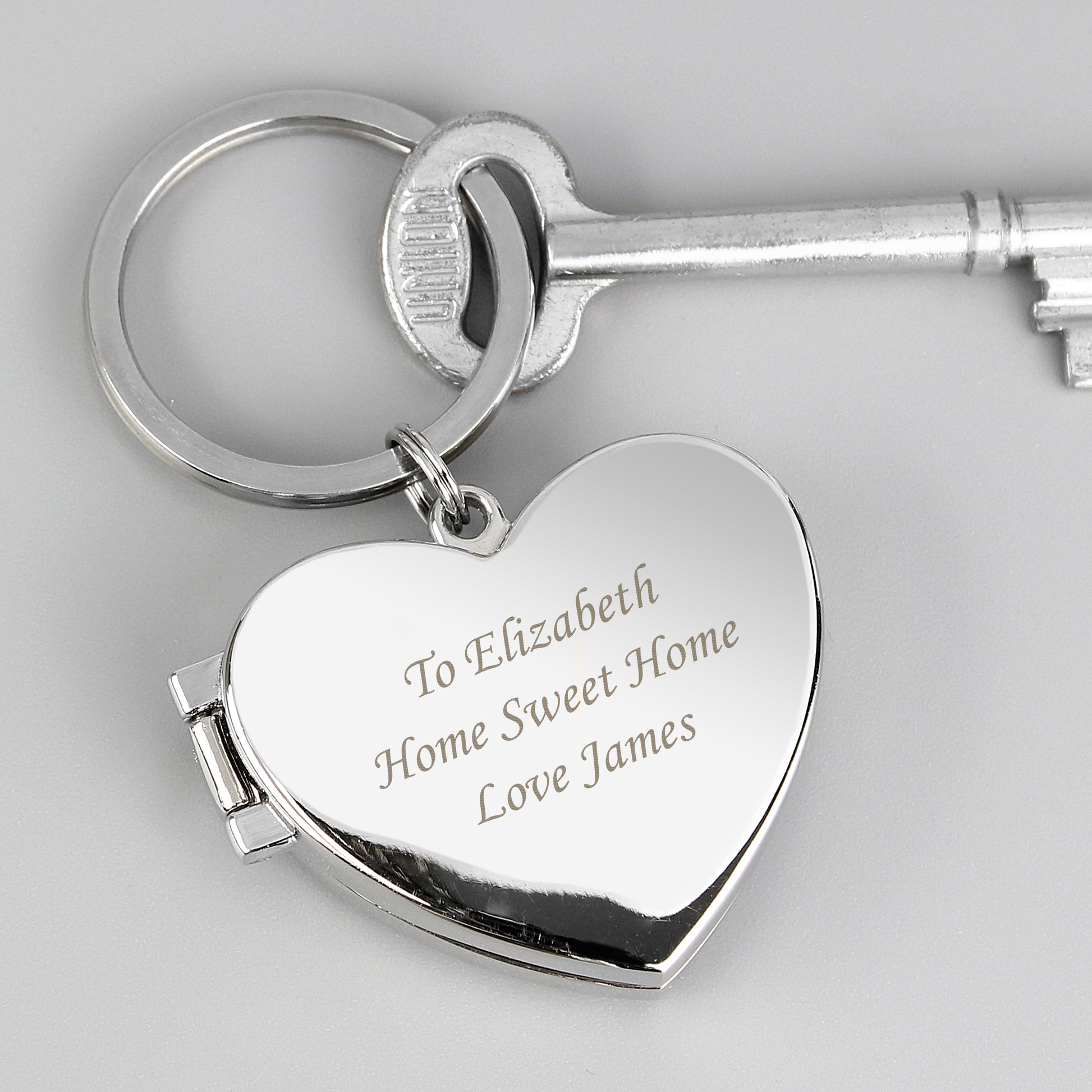 Personalised Heart Photoframe Keyring - image 3