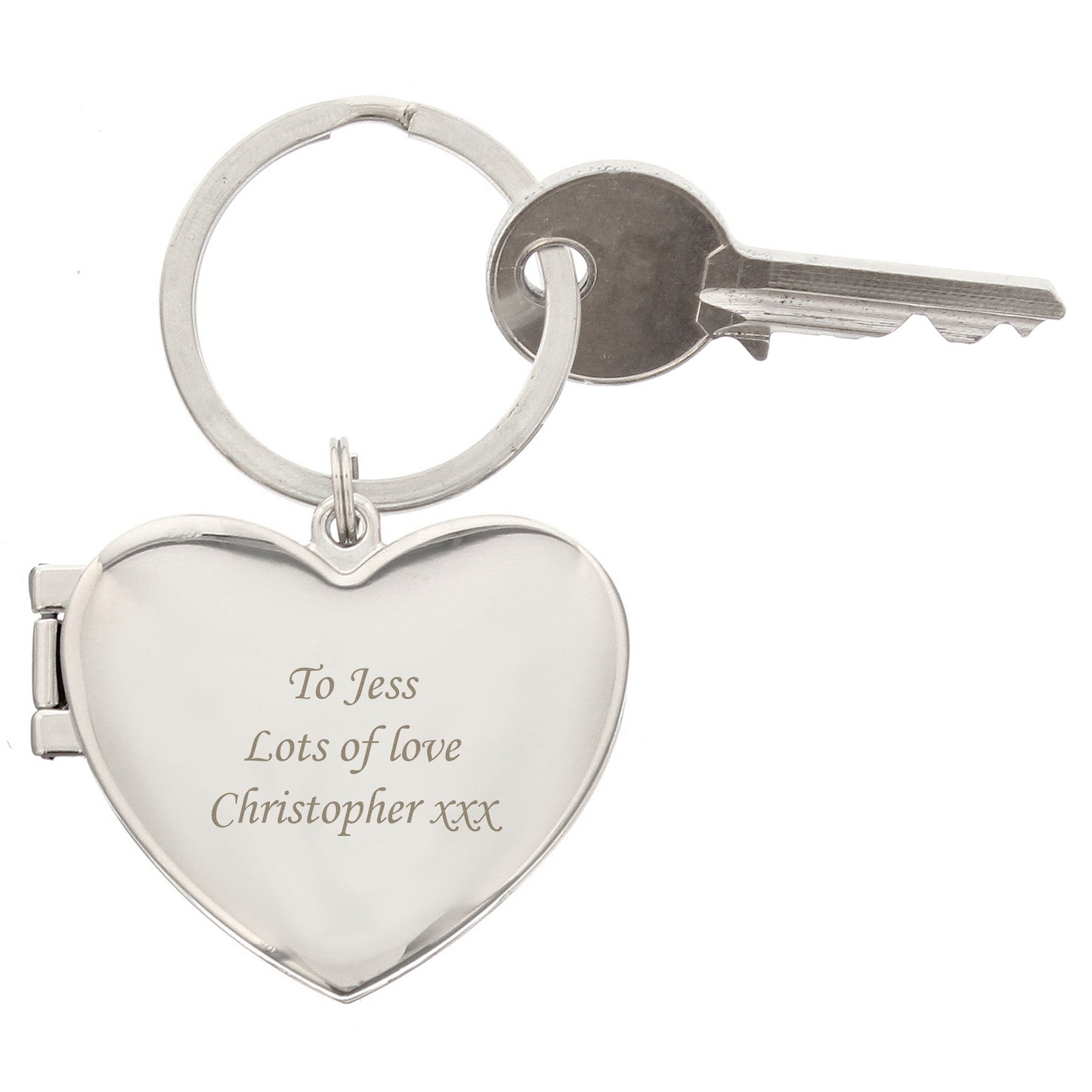 Personalised Heart Photoframe Keyring - image 5