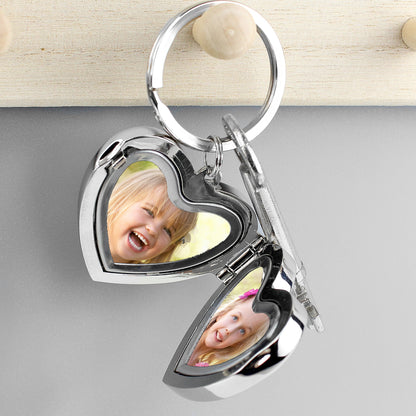Personalised Heart Photoframe Keyring - image 7