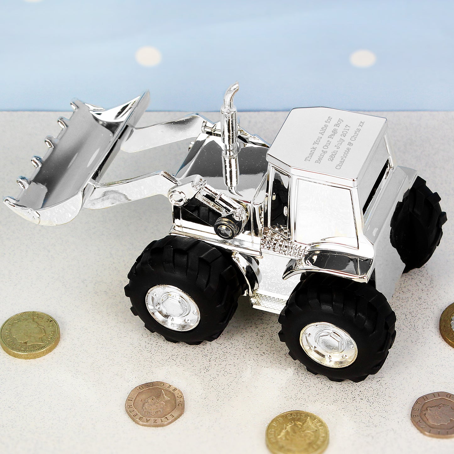Personalised Digger Money Box - image 2