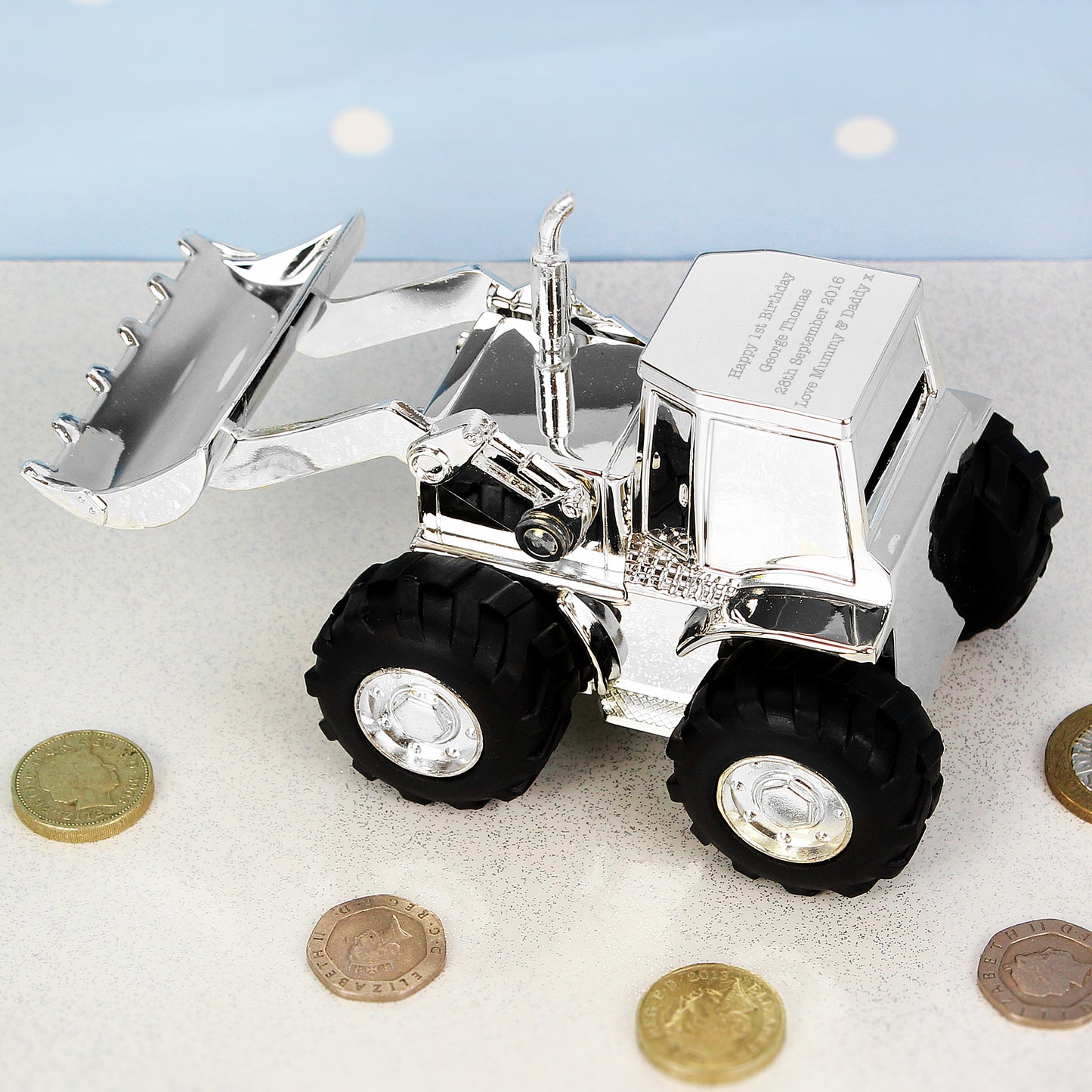 Personalised Digger Money Box - image 3