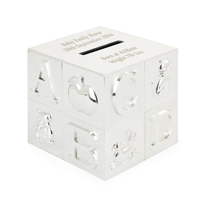 Personalised ABC Money Box from Heartfelt Gifts
