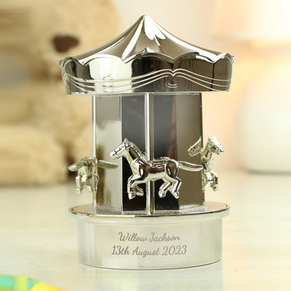 Personalised Carousel Money Box from Heartfelt Gifts