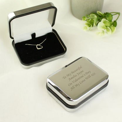 Personalised Box With Sterling Silver Heart Necklace from Heartfelt Gifts