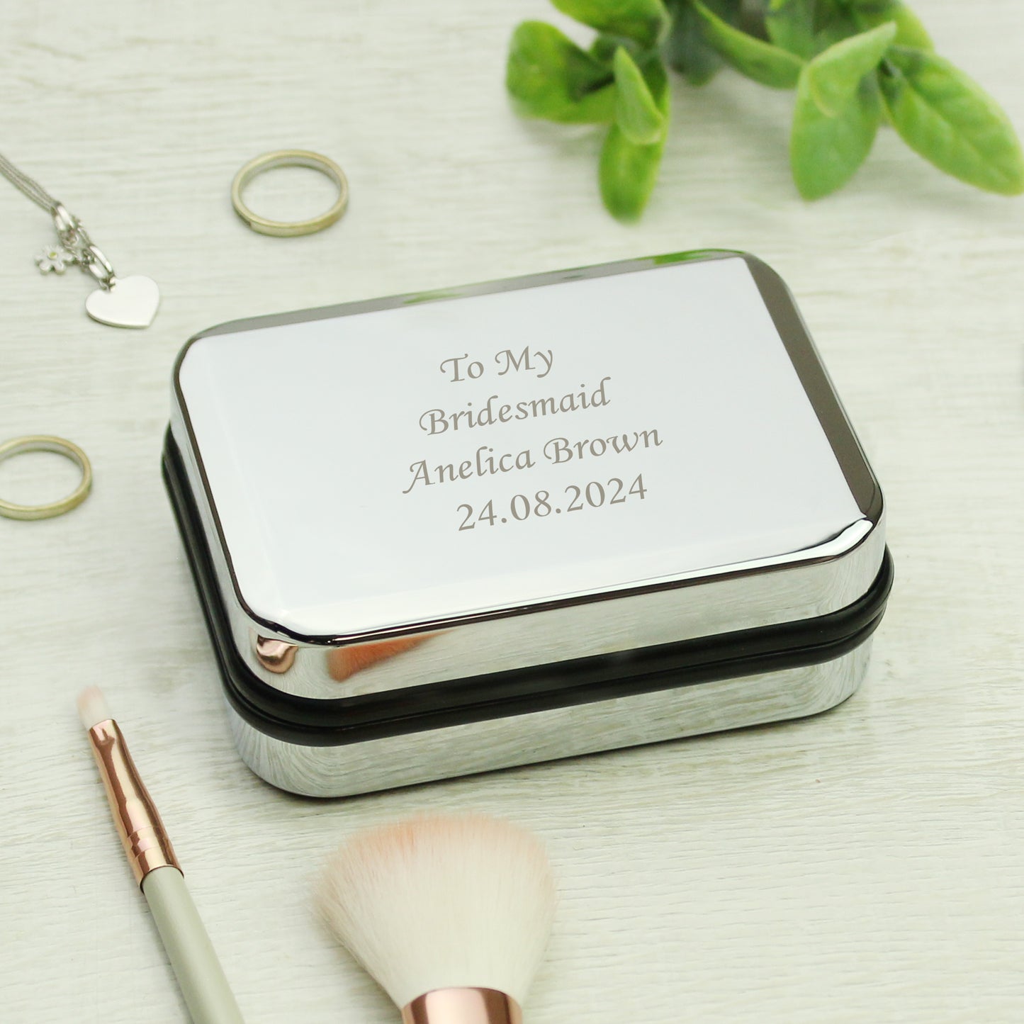 Personalised Box With Sterling Silver Heart Necklace - image 4