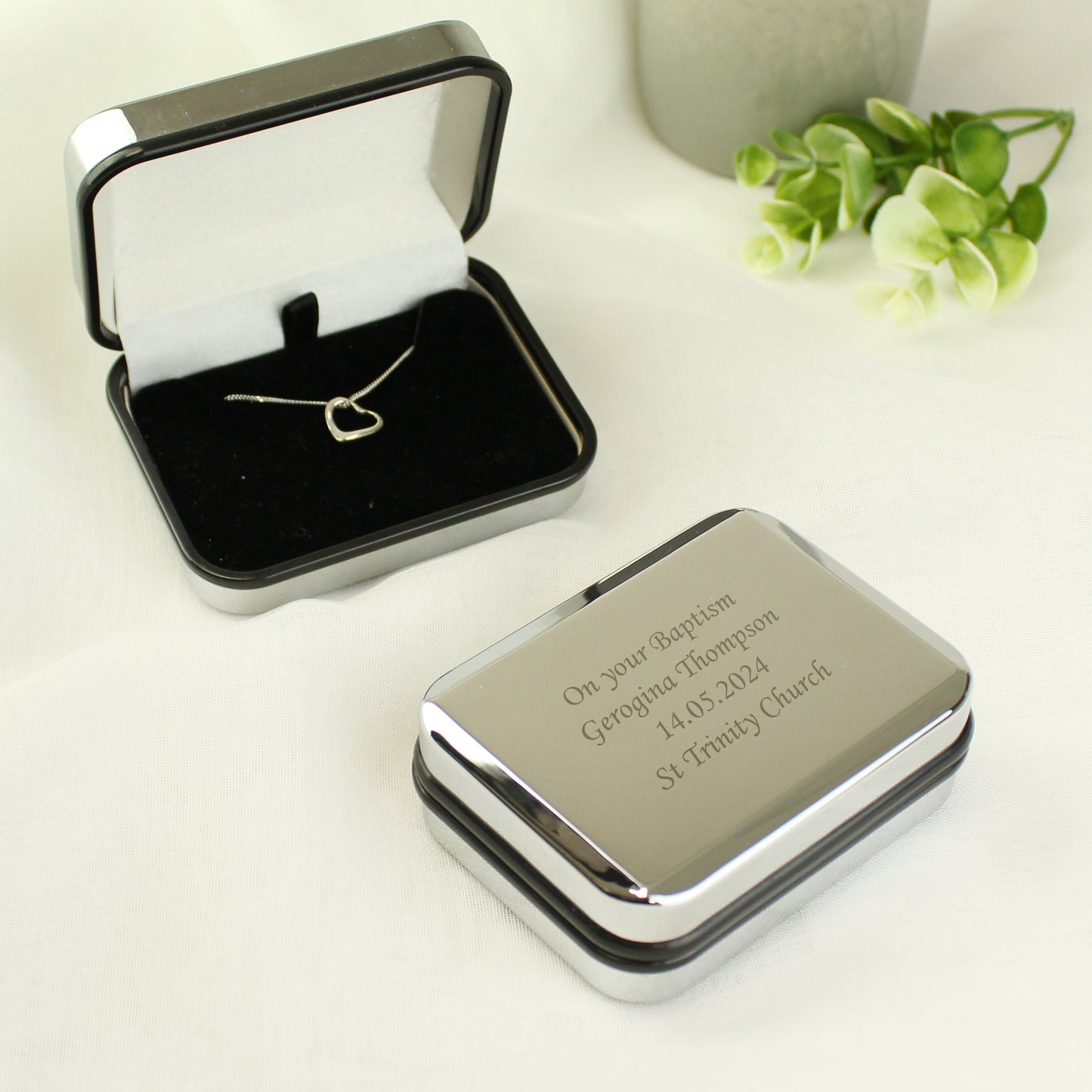 Personalised Box With Sterling Silver Heart Necklace - image 7