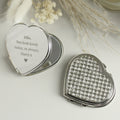 Personalised Diamante Heart Compact Mirror from Heartfelt Gifts
