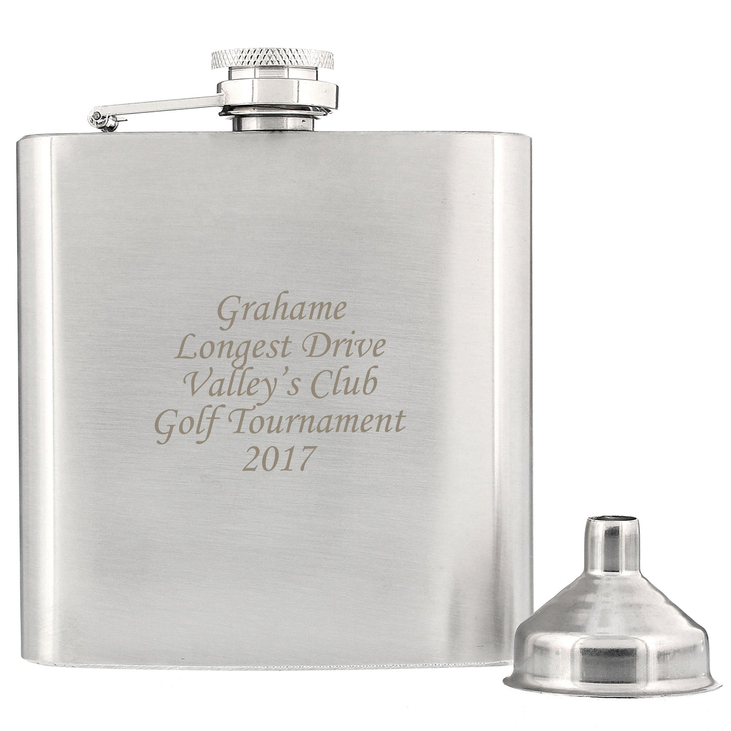 Personalised Boxed Stainless Steel Hip Flask - image 8