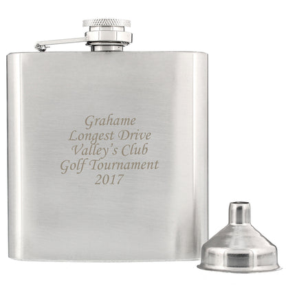 Personalised Boxed Stainless Steel Hip Flask - image 8