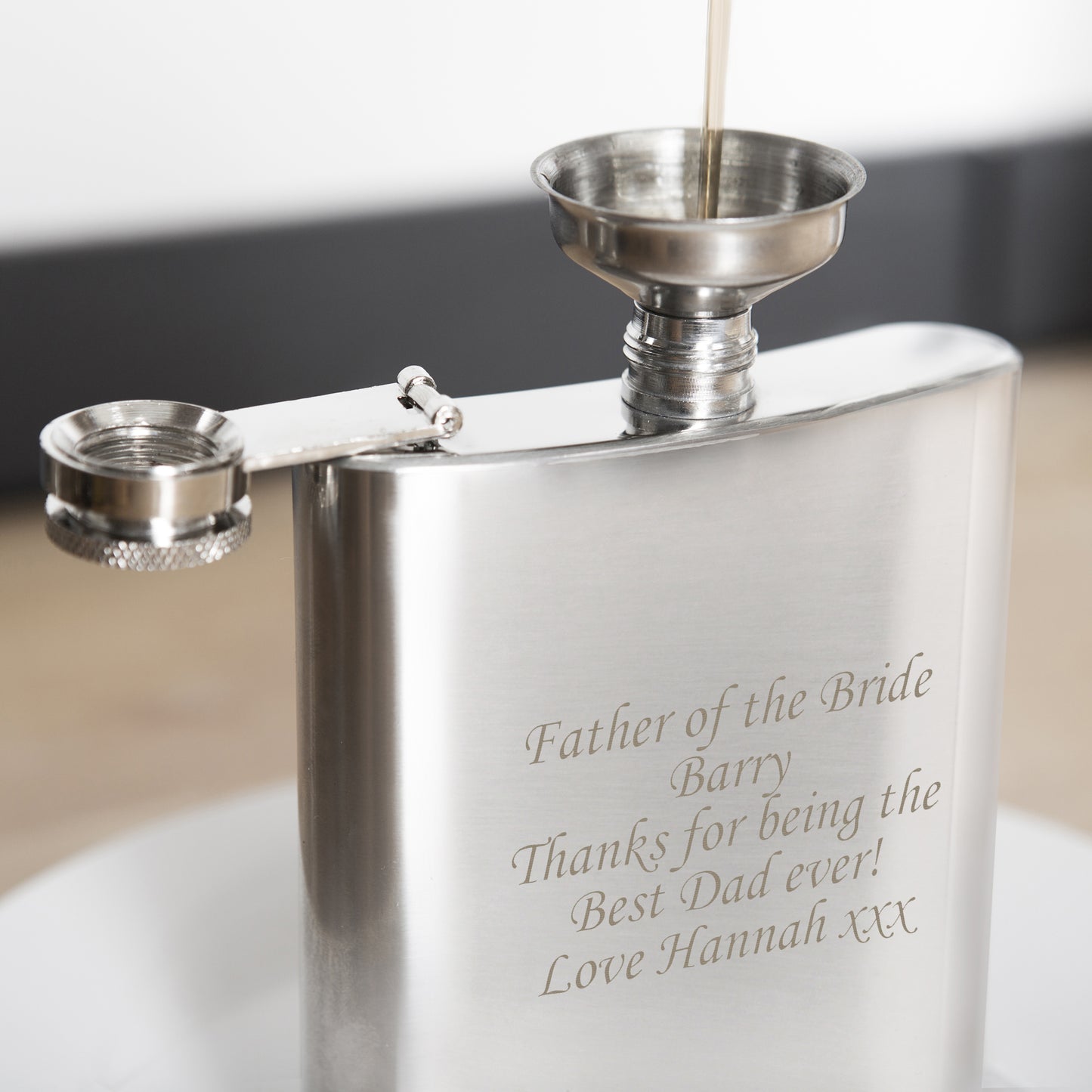 Personalised Boxed Stainless Steel Hip Flask - image 9