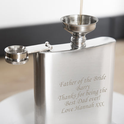 Personalised Boxed Stainless Steel Hip Flask - image 9