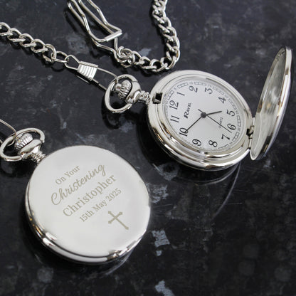 Personalised Religious Pocket Watch – Communion Confirmation & Christening Gift - image 2