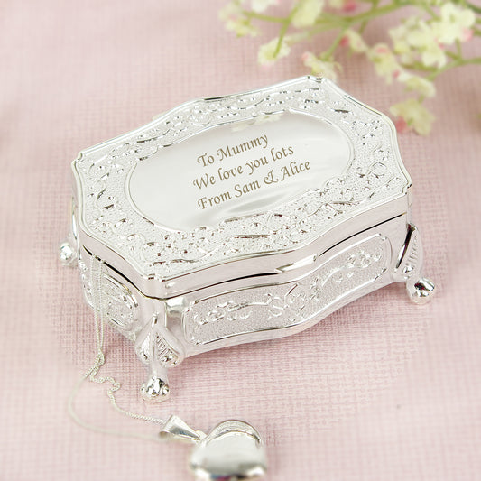 Personalised Small Antique Trinket Box from Heartfelt Gifts
