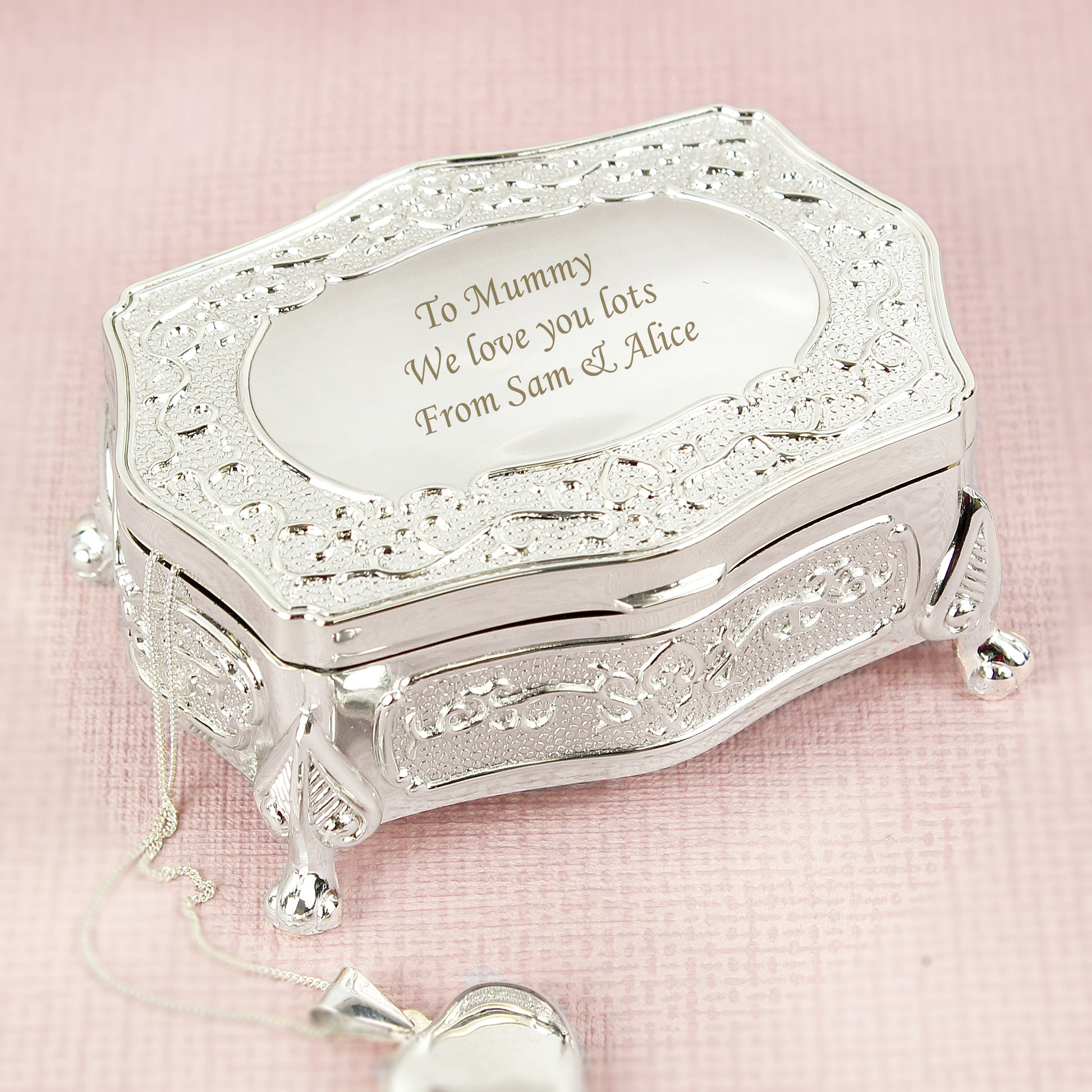 Personalised Small Antique Trinket Box - image 2