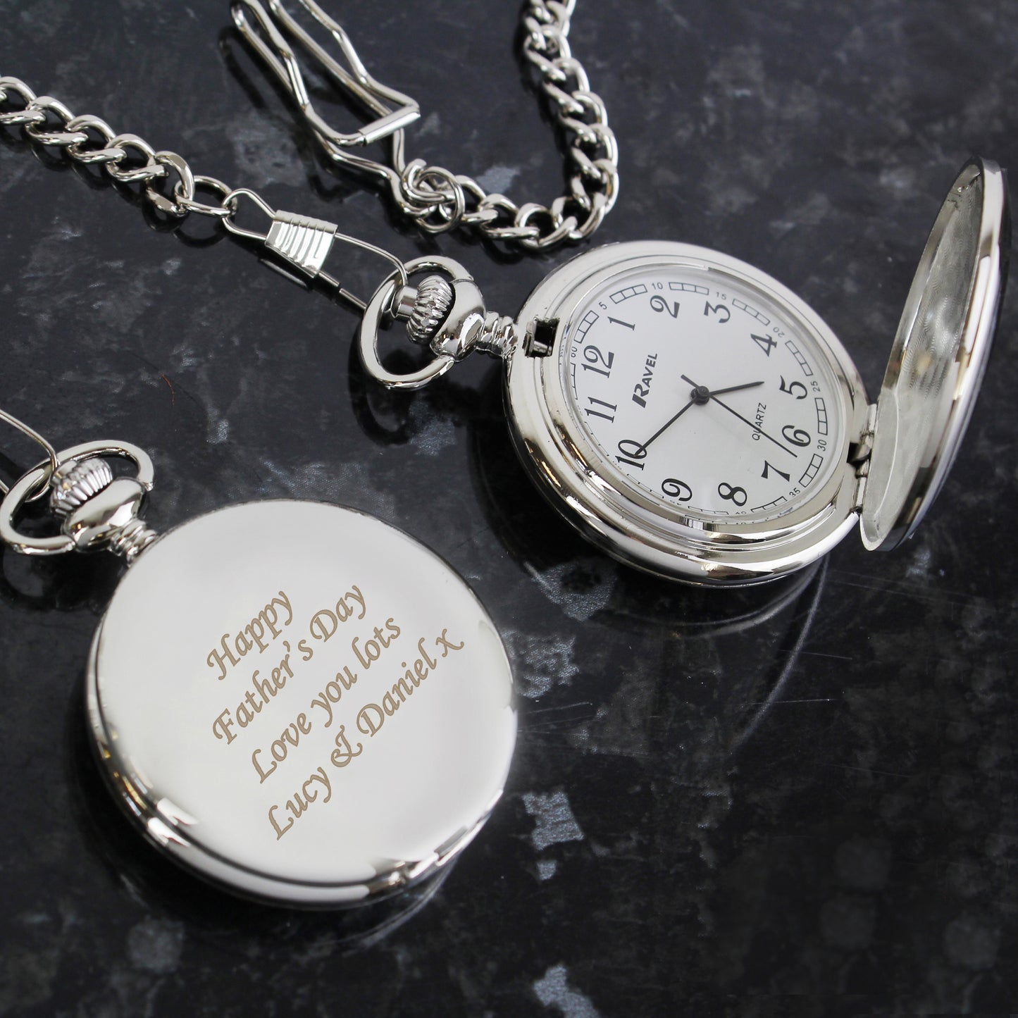 Personalised Pocket Fob Watch from Heartfelt Gifts