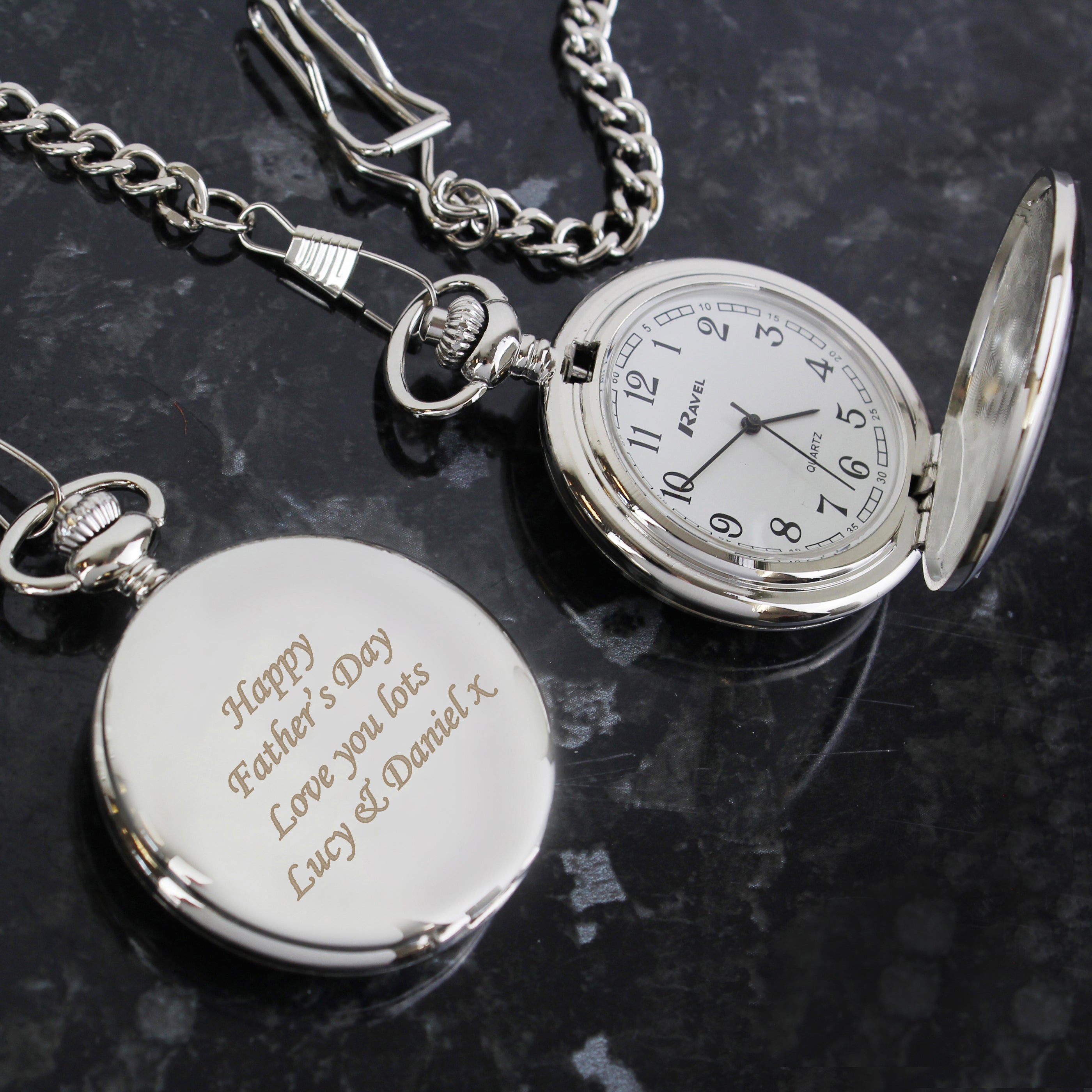 Personalised Pocket Fob Watch from Heartfelt Gifts