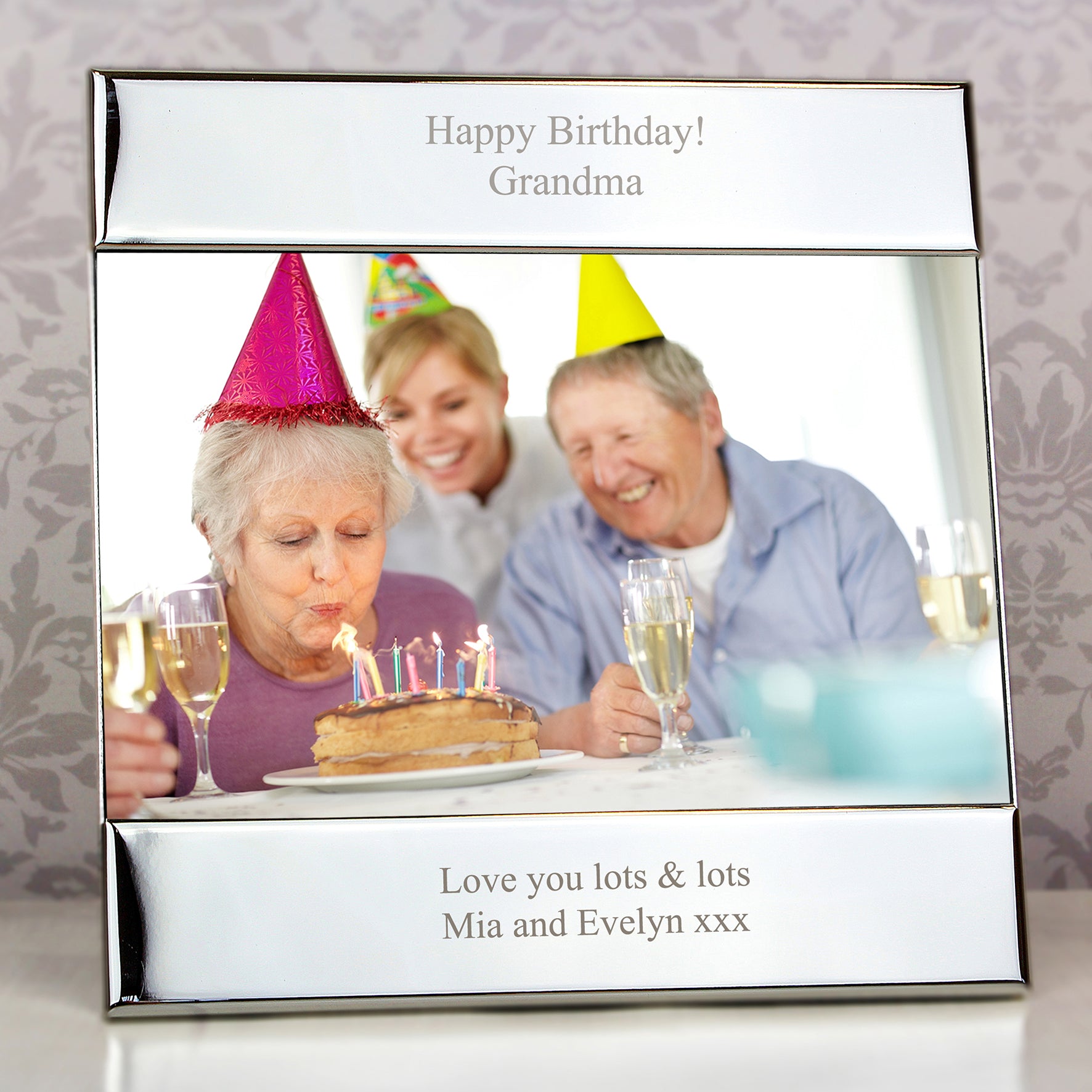 Personalised Silver 6x4 Photo Frame from Heartfelt Gifts