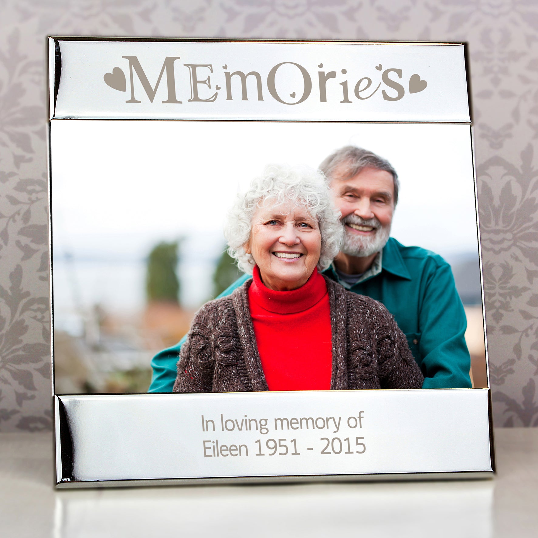 Personalised Silver Memories 6x4 Photo Frame from Heartfelt Gifts