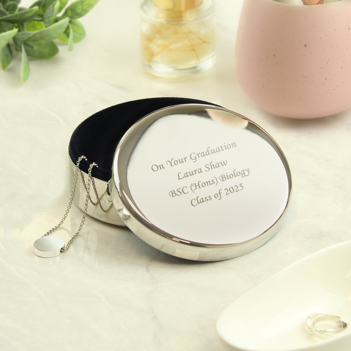 Personalised Round Trinket Box - image 2