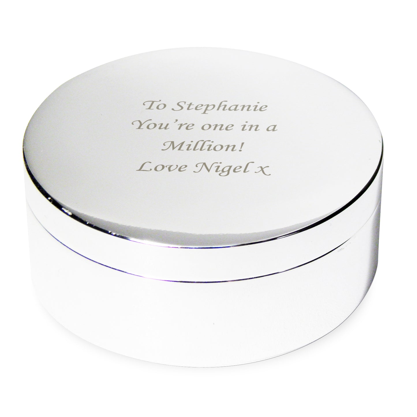 Personalised Round Trinket Box - image 5