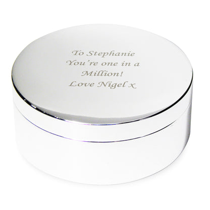 Personalised Round Trinket Box - image 5