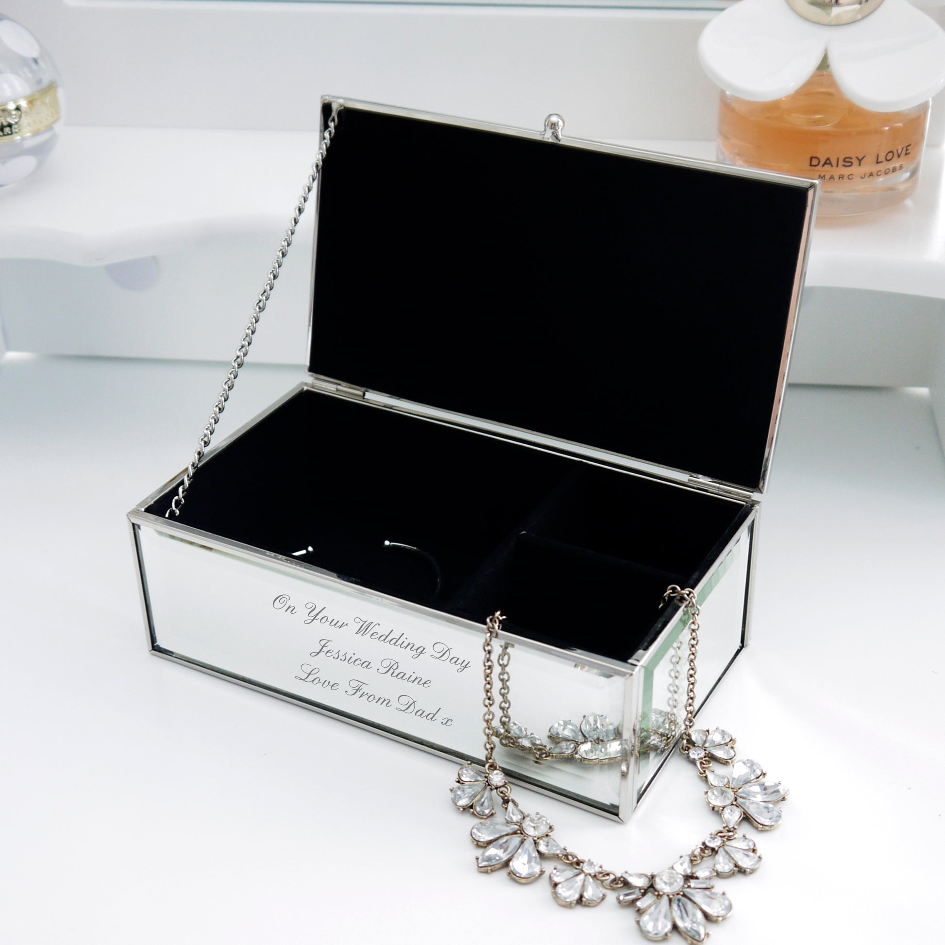 Personalised Mirrored Jewellery Box - image 3