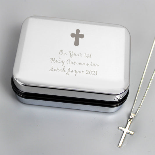 Personalised Cross Necklace and Box from Heartfelt Gifts