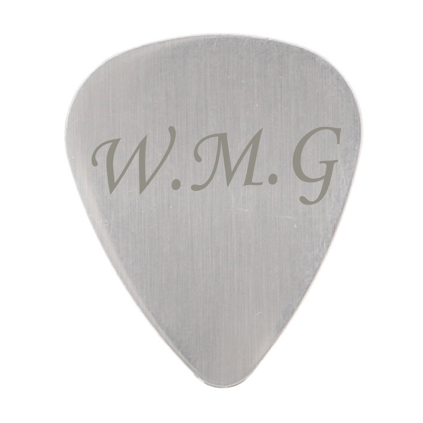 Personalised Initials Silver Plectrum - image 2