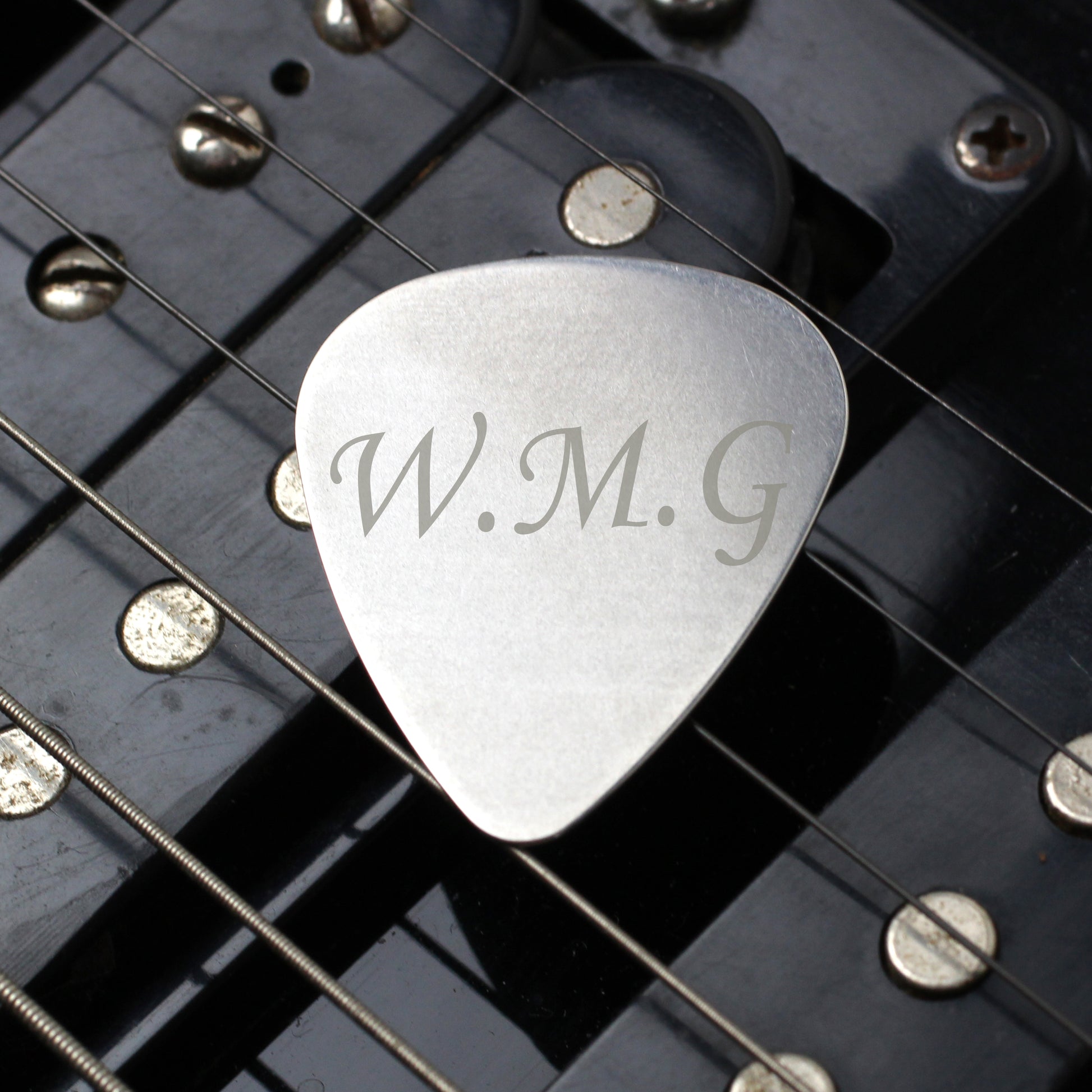 Personalised Initials Silver Plectrum - image 6