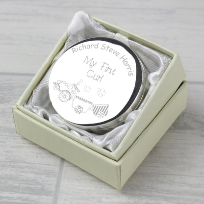 Personalised Train My First Curl Trinket Box - image 6
