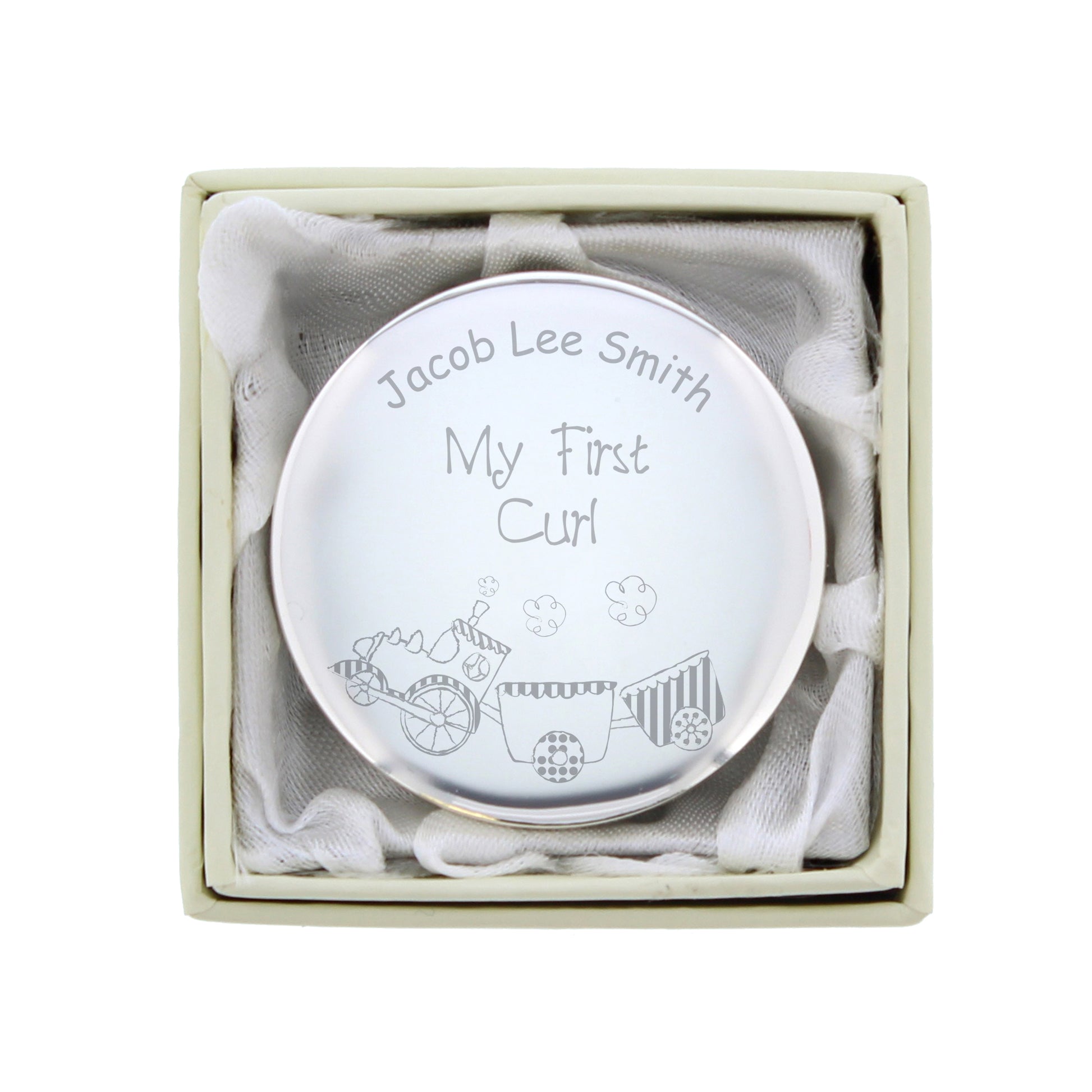 Personalised Train My First Curl Trinket Box - image 8