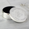 Personalised Teddy My First Curl Trinket Box from Heartfelt Gifts