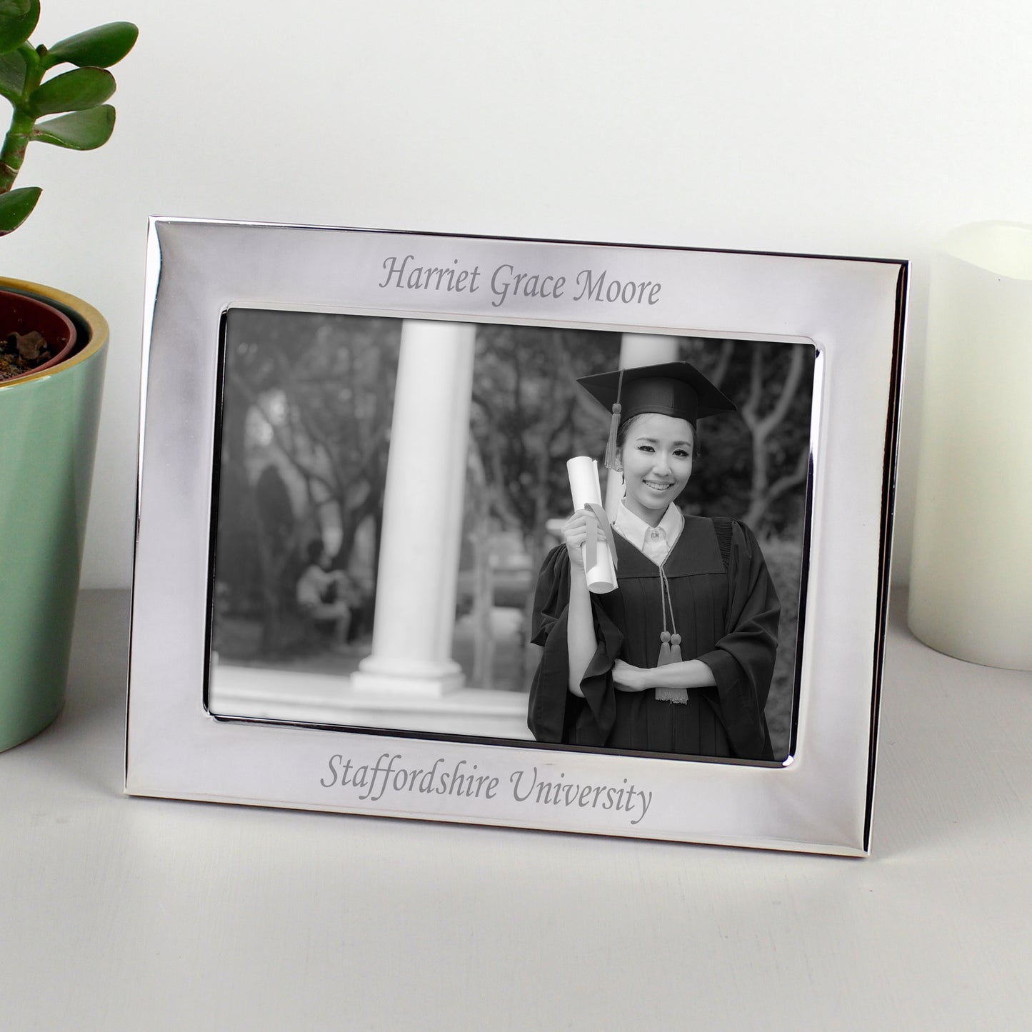Personalised Silver Plated 6x4 Landscape Photo Frame - image 8
