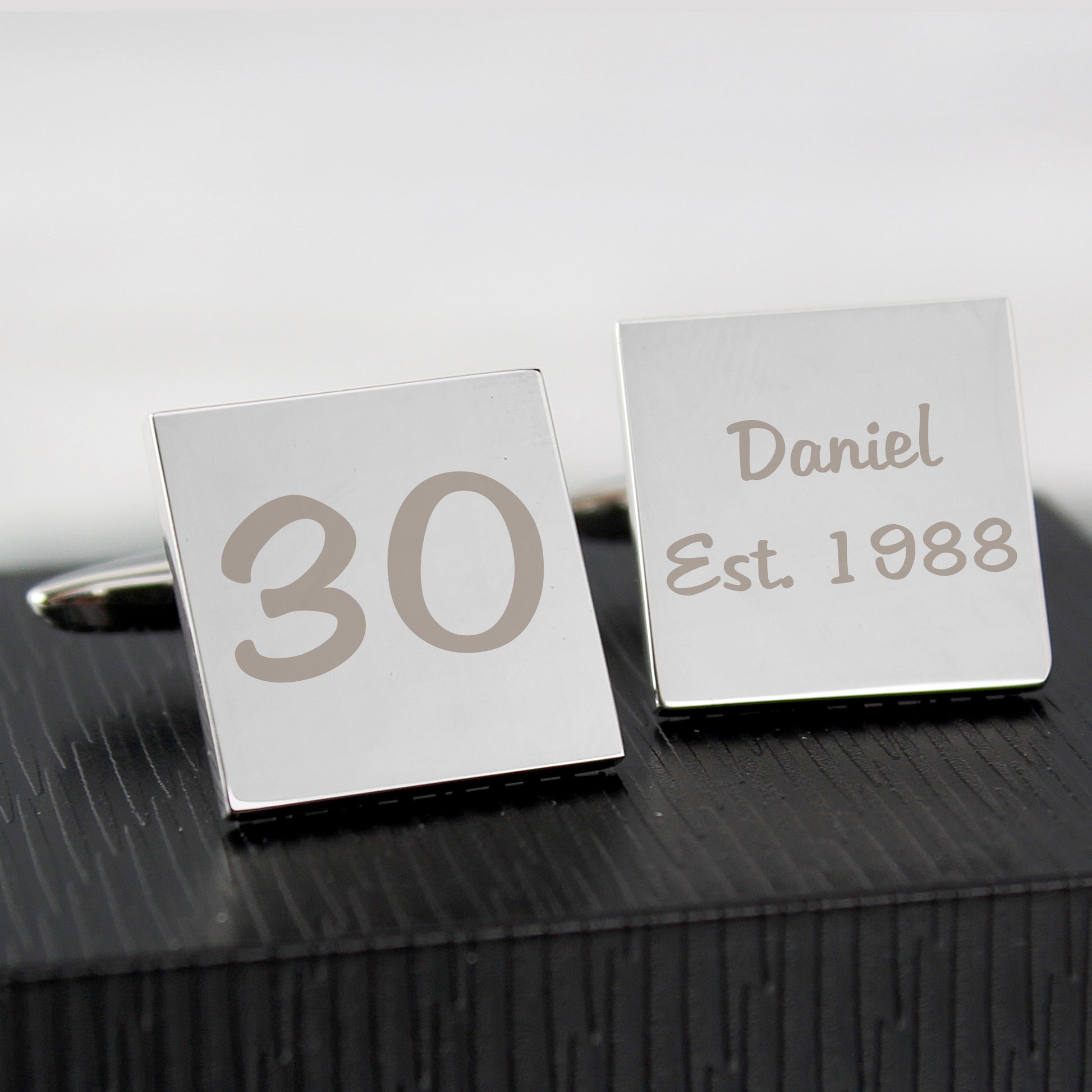 Personalised Birthday Big Age Cufflinks from Heartfelt Gifts