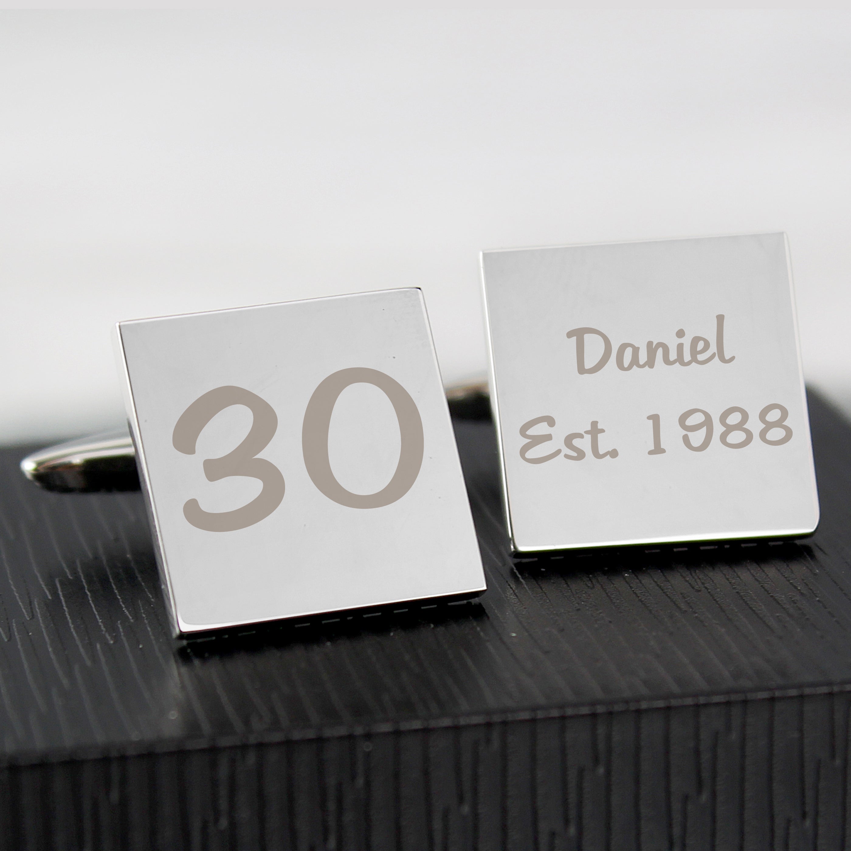 Personalised Birthday Big Age Cufflinks from Heartfelt Gifts