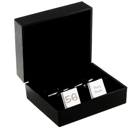 Personalised Birthday Big Age Cufflinks - image 4