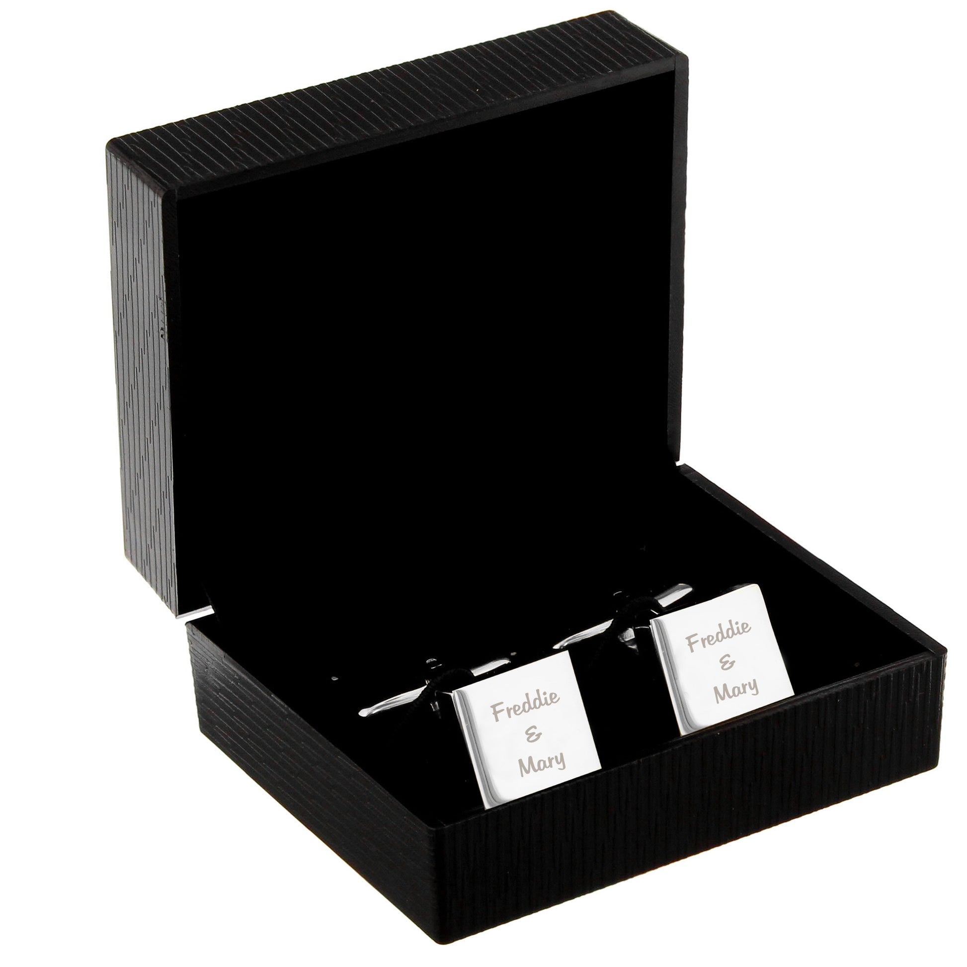 Personalised Any Message Square Cufflinks - 3 lines - image 4