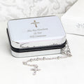 Personalised Rosary Beads and Cross Trinket Box from Heartfelt Gifts