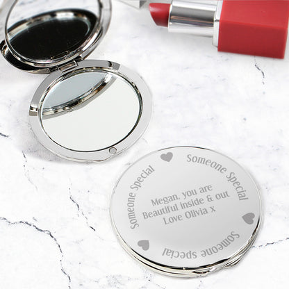 Personalised Someone Special Compact Mirror from Heartfelt Gifts