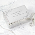 Personalised Swirl Rectangular Jewellery Box from Heartfelt Gifts