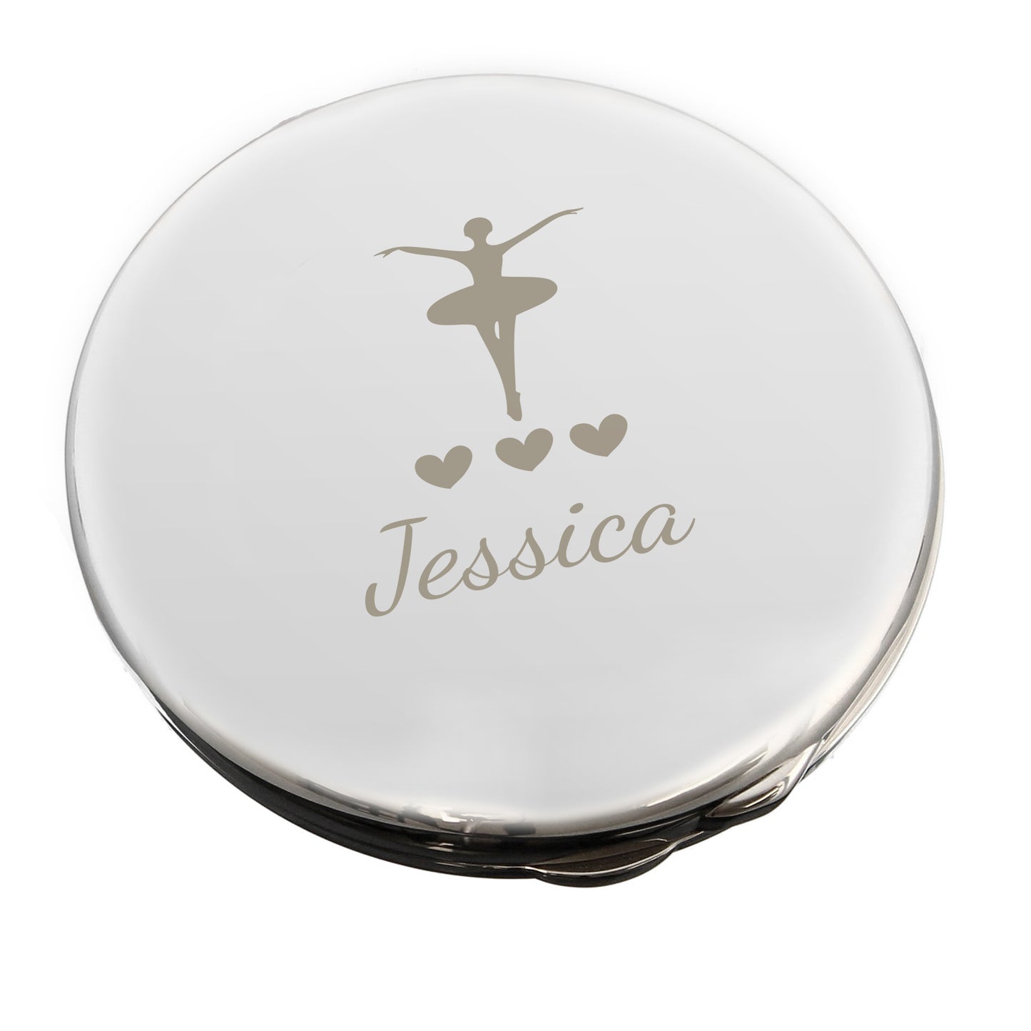 Personalised Ballerina Compact Mirror - image 2