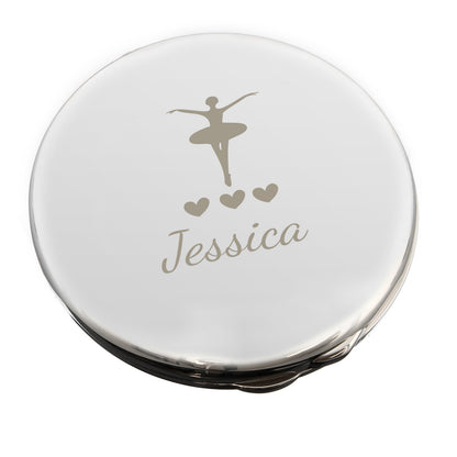 Personalised Ballerina Compact Mirror - image 2