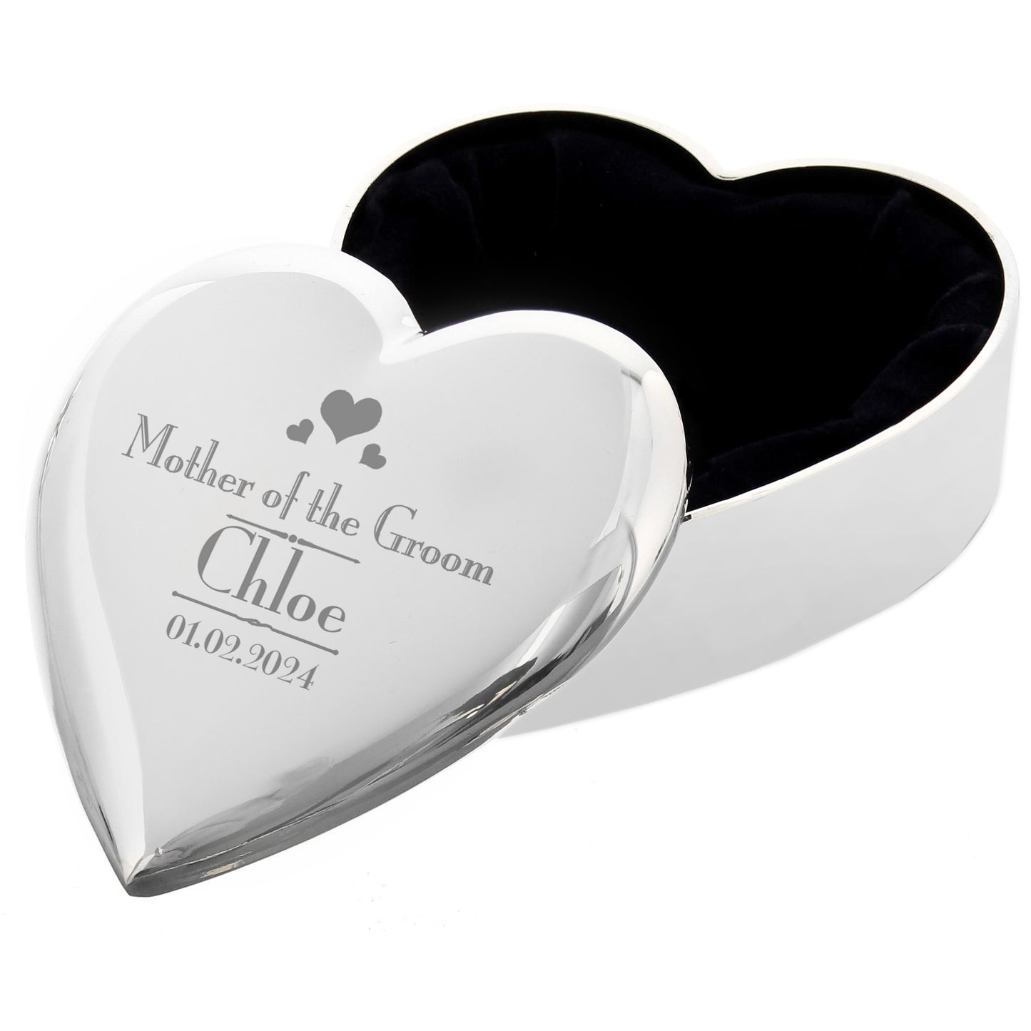 Personalised Decorative Wedding Mother of the Groom Heart Trinket Box - image 5