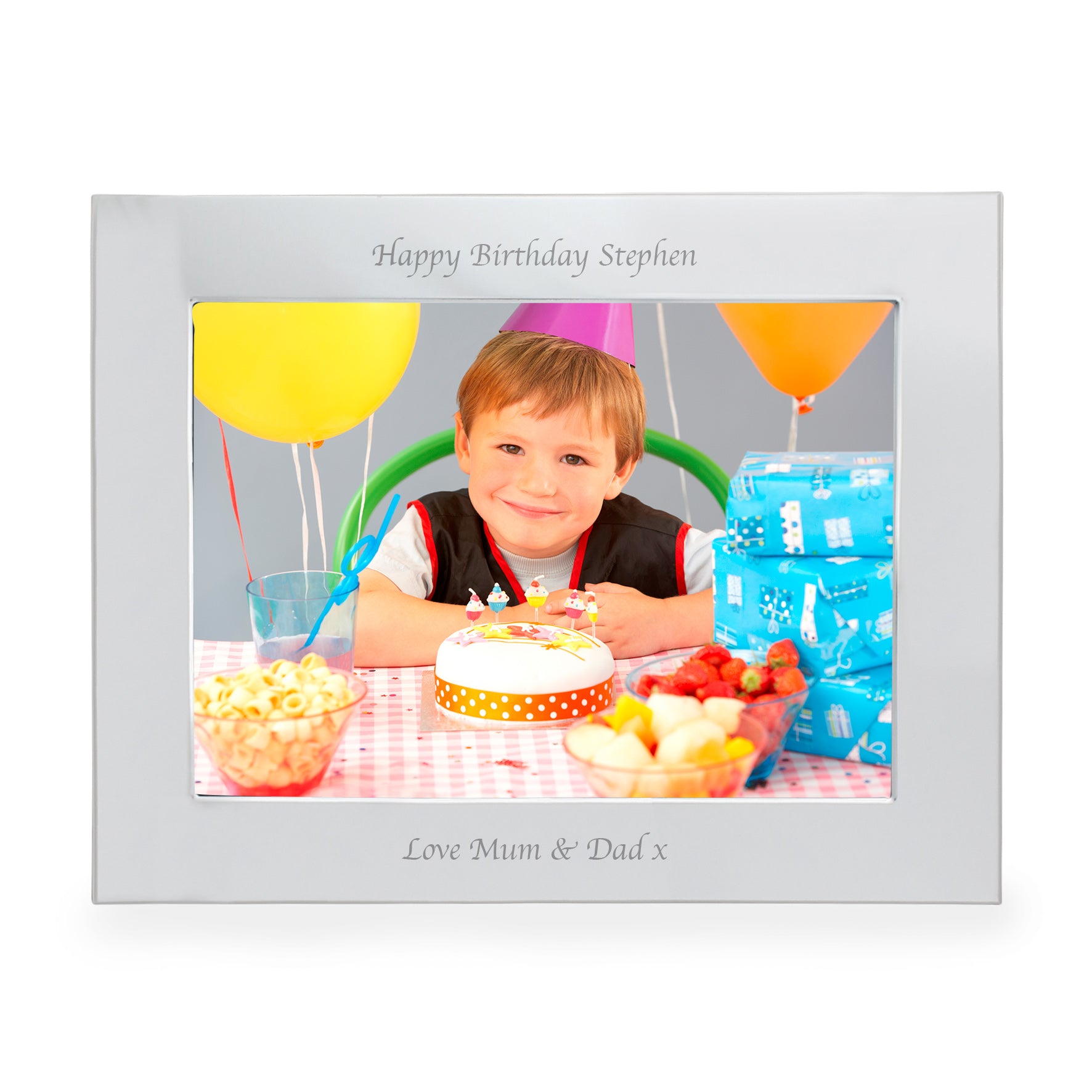 Personalised Silver 5x7 Landscape Photo Frame - image 11