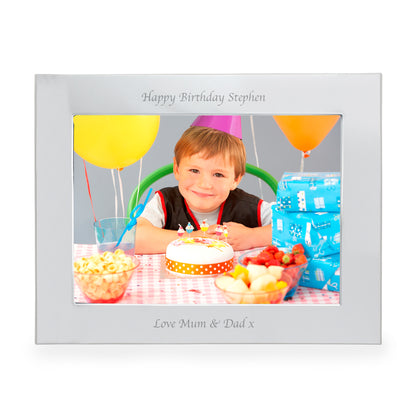 Personalised Silver 5x7 Landscape Photo Frame - image 11