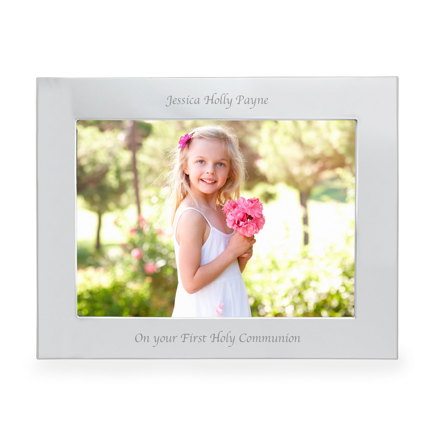 Personalised Silver 5x7 Landscape Photo Frame - image 12